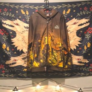 (2007) LRG Tokyo Skyline Hoodie (ZipUp) XL